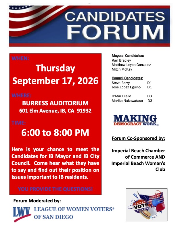 Canidates Forum Flyer