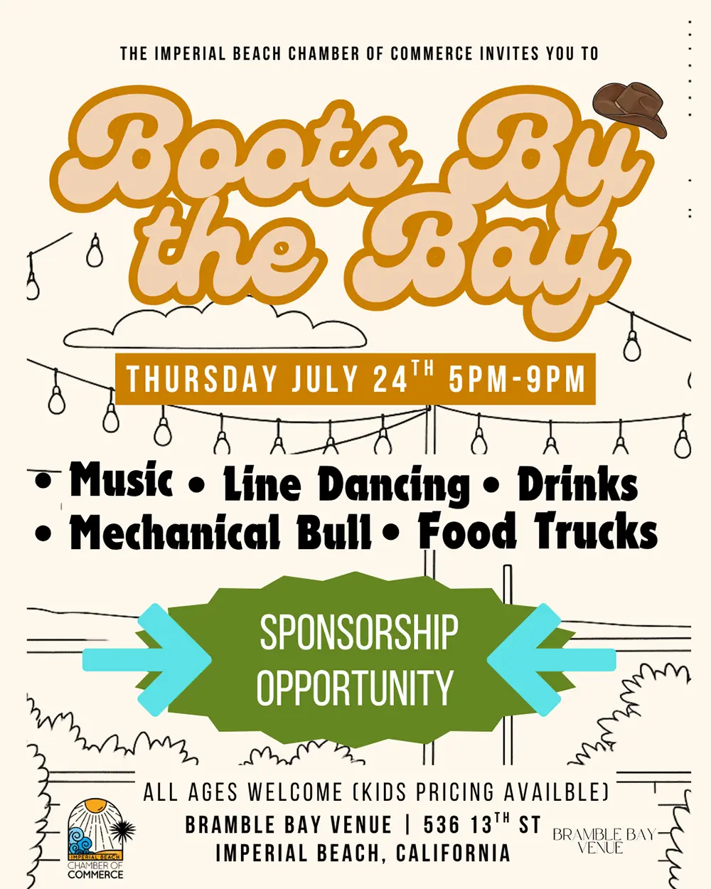 Boots by the Bay - Sponsorship Opportunities