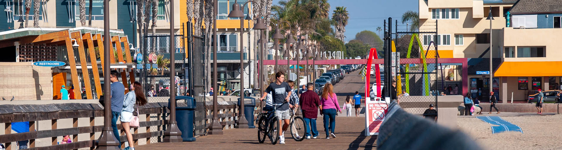 Imperial Beach Pier and Businesses
