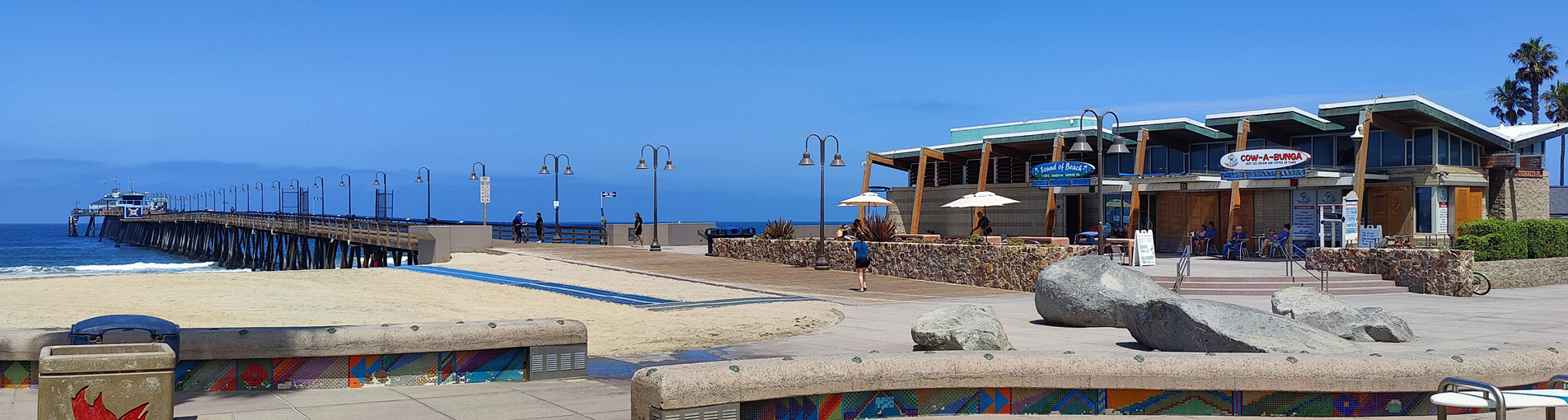 Imperial Beach Pier Entrance and Shops