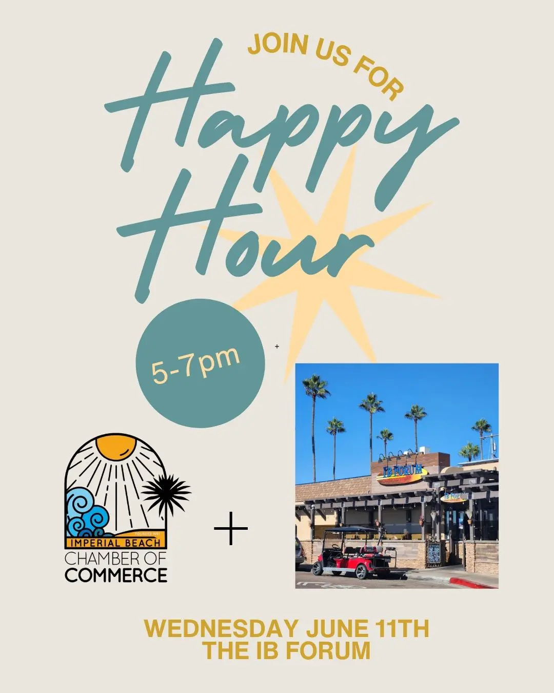 Happy Hour at IB Forum Sports Bar & Grill