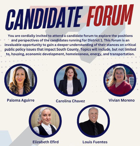 Imperial Beach News Article:District 1 Candidate Forum